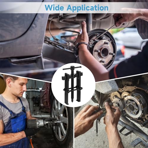 OMISTAR 5 PCS 2 Jaw Gear Puller, 2'' 3'' 4'' 6'' 8'' Adjustable Bearing Puller Remover, Hand Remover Tool Pump Pulley Remover for Flywheel, Pulley, Gear, Shaft Removal (2'' 3'' 4'' 6'' 8'') - color: 2'' 3'' 4'' 6'' 8''