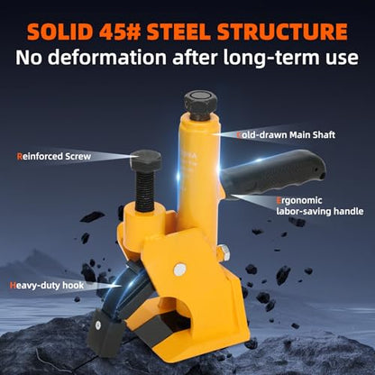 Heavy Manual Tire Bead Breaker with Handle Machine,38"-42" Tires Changer Tool with Rubber Pad, Protect Aluminum Alloy Hubs, Easy-Operated Tire Repair Tool for ATV/UTV Hydraulic Press Machine