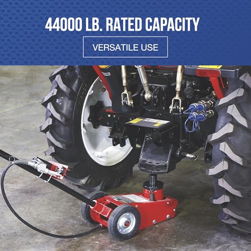 Strongway 22-Ton Quick Lift Air/Hydraulic Service Floor Jack | Controlled vehicle lifting, heavy shop use, stable positioning, professional garage service, durable steel construction - size: 22 Ton