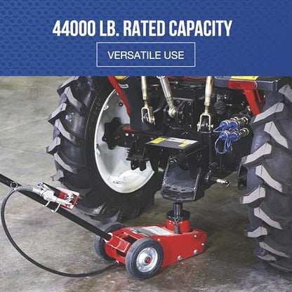 Strongway 22-Ton Quick Lift Air/Hydraulic Service Floor Jack | Controlled vehicle lifting, heavy shop use, stable positioning, professional garage service, durable steel construction - size: 22 Ton