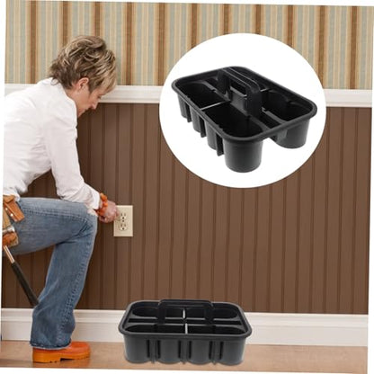 PRETYZOOM Car Detailing Kit Storage Basket Thick Plastic Tool Organizer Handle for Interior Cleaning Professional Rolling Cleaning