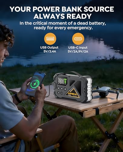 Jump Starter with Air Compressor, 8000A 160PSI Portable 12V Car Jump Starter for All Gas or 10.0L Diesel Engine, Battery Booster with LCD Display, LED Light & Jump Cables - size: L-30