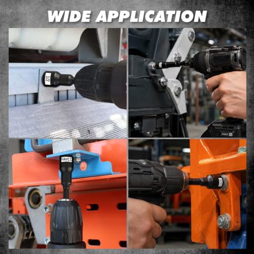 22-Piece Magnetic Nut Driver Set, Metric & SAE (5-13mm & 3/16"-1/2"), 1/4" Hex Shank Impact Bit Set, Wing Nut Driver Bits, Magnetic Aluminum Storage Rail - style: Nut Driver Set with Rail