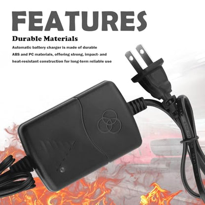 2PCS Trickle Charger for Car Battery 12V,1300mA SLA Battery Trickle Charger with Short-Circuit Protection,Universal 12V Trickles Chargers Maintainer for Cars,Motorcycles,Boats