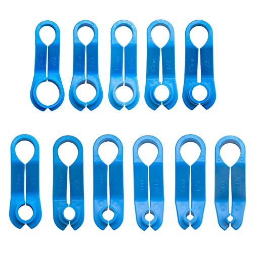 AUPREX 11 PCS AC/Fuel Line Disconnect Removal Tool Set for Ford and Others, Transmission Oil Cooler Line Quick Disconnect Kit from 3/16 to 7/8 Inch - size: 11 PCS