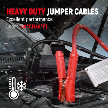 TOPDC Jumper Cables Heavy Duty 0 Gauge 20 Feet 1000Amp Booster Cables for Car Battery, Heavy Duty 2/0 Gauge Cables for Diesel Trucks, Protable Jumper Cables Kit with Case, Gloves - size: 0 Gauge, (20FT)
