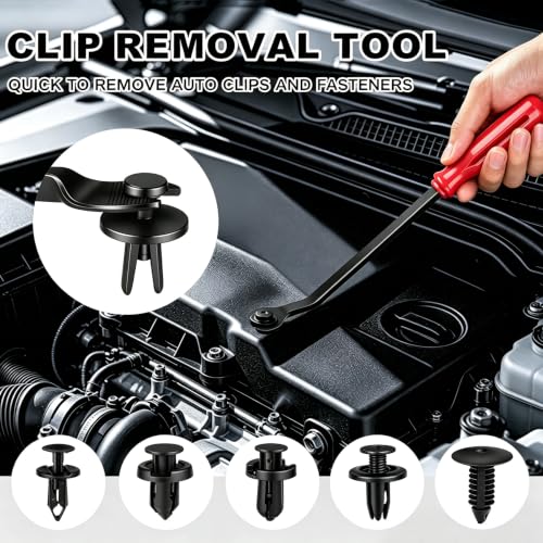 18Pcs Car Trim Removal Tool Kit Pry Tool Set, Panel Clip Pliers Door Panel Removal Tool Automotive Clip Removal Tool, Plastic Pry Tool Kit Auto with Valve Stem Caps for Car Interior Repair, Red - color: red