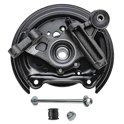Detroit Axle - Rear Steering Knuckles & Hub Bearings Shock Absorbers Replacement for 2003 2004 2005 Subaru Forester - 4pc Set - size: 4AU48644/Kit