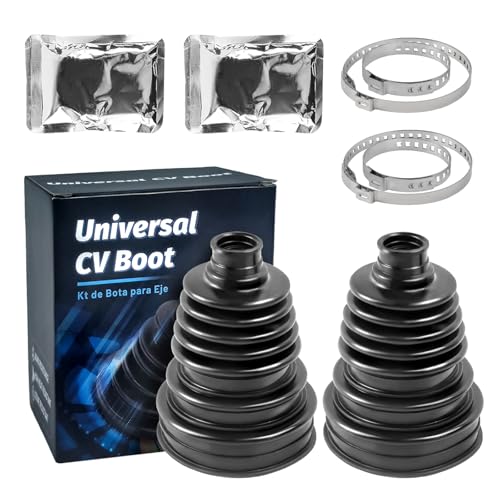 2PCS CV Axle Boot Repair Kit for 25-125mm Height | Fits Shaft Size 26mm-34mm CV Boot Repair Kit Tie Rod Boot for Most Vehicle,Silicone CV Joint Boot - size: 2PCS CV Boot
