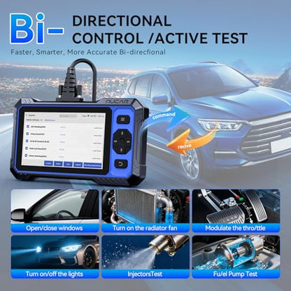 OBD2 Scanner, MUCAR 682 AI-Assisted Car Diagnostic Tool, Automotive Bidirectional Scan Tool, FULL Systems Car Diagnostic Scanner, Scanner for Car with 20+ Reset, CAN FD & FCA SGW, Lifetime Free Update