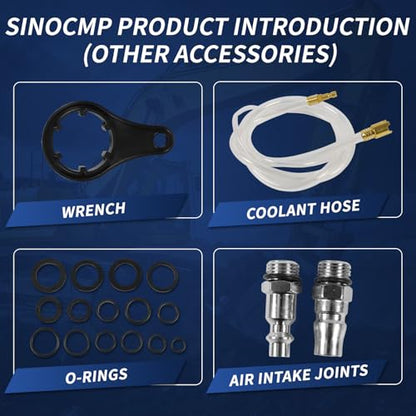 Vacuum Coolant Fill Kit & Coolant Vacuum Refill Kit, 31pc Master Cooling System Vacuum Fill Tool, Radiator Vacuum Fill Kit with 23 Radiator Adapters, Coolant Pressure Tester Kit