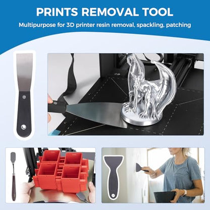 Sovol 3D Printer Tools Kit, 36 PCS 3D Printer Accessories with Deburring Tool, Digital Caliper, Art Knife Set, Removal Tools, Cutters, Pliers and Tools Storage Bag for Smoothing, Finishing, Craving - style: 36 Pcs
