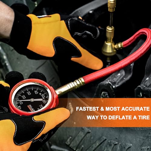 ALL-TOP 4x4 Rapid Tire Deflator Kit 0-70PSI Tire Pressure Gauge/Air Down Master/for Offroad Tire of Jeep, Truck & ATV - color: Rapid Tire Deflator