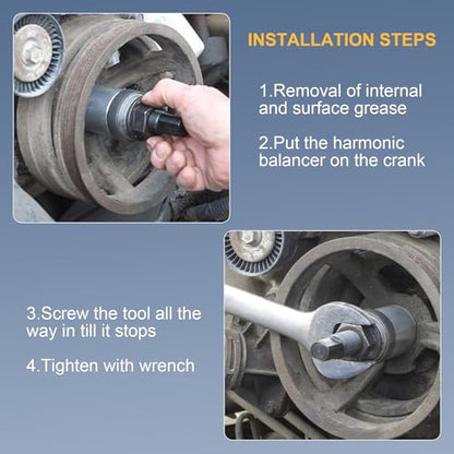 Harmonic Balancer Installation Tool Compatible with Chevy SBC BBC Cranks | Replaces# 66515