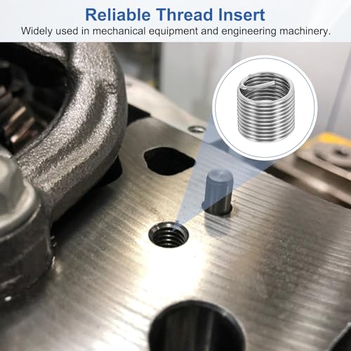 PATIKIL Wire Thread Inserts 3/8-24 UNF 1.5D 14.2mm, 20Pcs 304 Stainless Steel Helical Coiled Wire Screw Threaded Sleeve Sheath for Mechanical Equipment Automotive Repairs - size: 3/8-24 UNF, 14.2mm