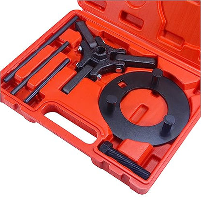 Harmonic Balancer Puller Tool Set - Remove Damper Pulleys in Tight Engine Compartments Without Removing The Radiator Damper Pulleys Removal Tool