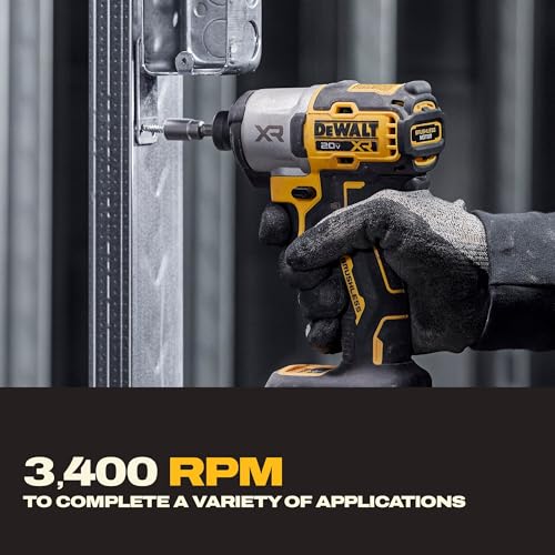 DEWALT 20V MAX Impact Driver, Cordless, 3-Speed, Battery and Charger Included (DCF845P1) - style: 20V MAX Impact Driver Kit