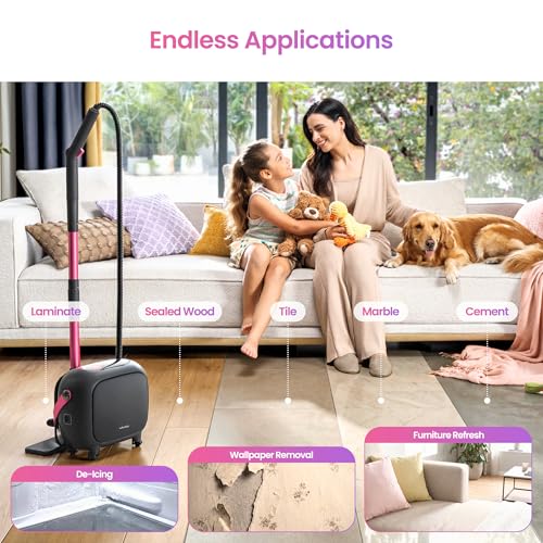 Schenley 21-in-1 Steam Cleaner for Home, Heavy-Duty Steamer for Cleaning | 3.5 Bar Pressure | 248°F Deep Cleaning | 45.5 oz Large Tank | Steam Lock Switch | for Floor, Grout, Tile, Kitchen & Bathroom