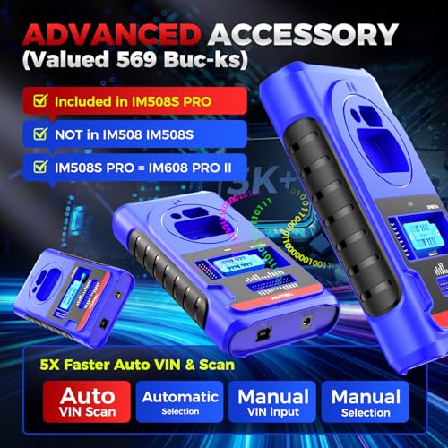 Autel Scanner MaxiIM IM508S PRO Full Bundle Ver., 3000+ Test 40+ Service | 2026 Same as IM608 PRO 2/ IM608S II, w/ $569 PRO Kit, Bidirectional Scan Tool, Enhanced All-Sys Diagnostic, 10X Faster, OS11