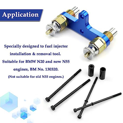 Fuel Injector Install & Remove Tool， Automotive Engine Timing Tool Kit Fit for BMW N20 N55