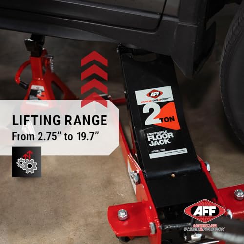 AFF 2 Ton Professional Floor Jack - Heavy Duty, Dual Pump - Low Profile Hydraulic Car Jack - style: Floor Jack