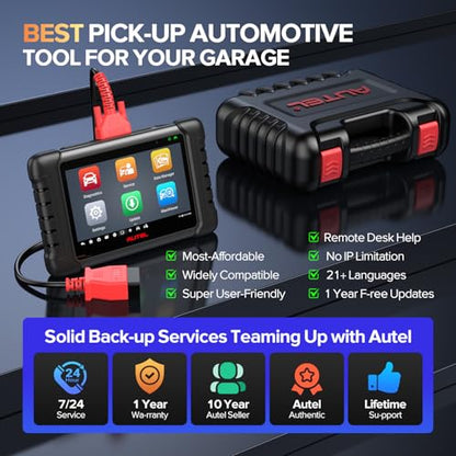 Autel Scanner MaxiCheck MX808S, 2026 Bidirectional OBD2 Scan Tool US Ver. of MaxiCOM MK808S MK808Z, 3000+ Active Test 11OS as MK900 MK900BT MX900, 28+ Service for 200+ Brands, OE All Diagnostic, FCA