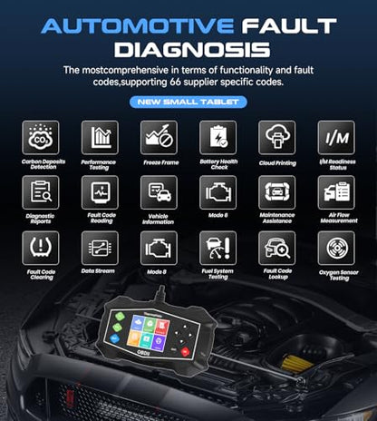 Professional OBD2 Scanner Car Diagnostic Tool, OBDII EOBD Code Reader, Enhanced Check Car Engine Light Diagnostic Scan Tool, Upgraded Fault Code Scanner for All Vehicles from 1996