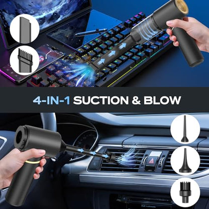 Car Vacuum Portable Cordless with 2 Modes, 0.67lbs Ultra-Lightweight Mini