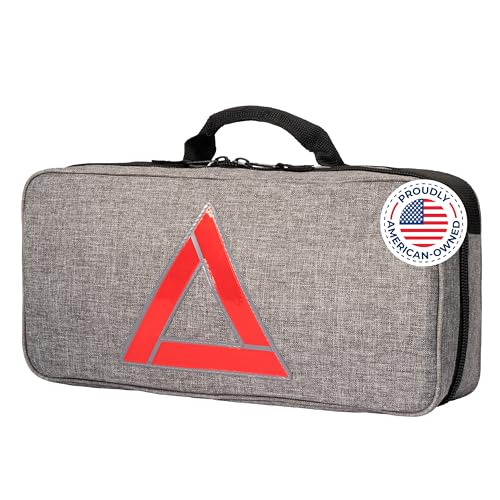Thrive Emergency Car Kits for Vehicles - Roadside Emergency Car Kit (104 Pieces) - Car Kits for Emergency - Roadside Car Kit with Jumper Cables and Mini First Aid Kit - Gray Bag - color: Gray Bag