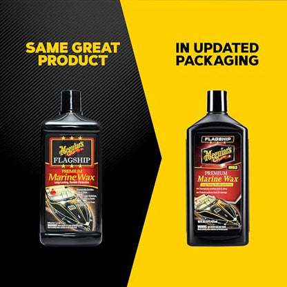 Meguiar's M6332 Flagship Premium Marine Wax, Easy to Use Boat Polish and Wax, Remove Scratches, Swirls, and Oxidation While Leaving Lasting Protection, 32 Oz Bottle - size: 32 Fl Oz (Pack of 1)