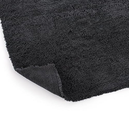 The Rag Company - Creature Edgeless Auto Detailing Towels (10-Pack) Professional 70/30 Blend, Dual-Pile Plush Microfiber, Buffing & Polishing, 420gsm, 16in x 16in, Black - color: Black