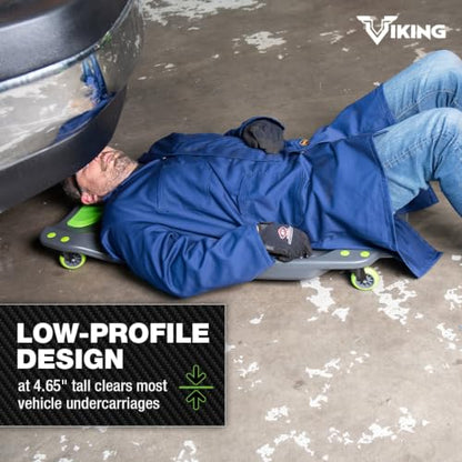 AFF Viking Mechanic's Creeper - Low Profile Ergonomic Design with Padded Headrest - Heavy Duty - style: 42" Mechanic