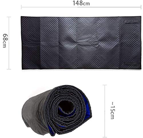 Rolling Creeper Mat, 60"x28" Under Car Repair Pad with Storage Bag, Foldable Low-Profile Mechanics Mat for SUVs, Trucks & Low Clearance Cars, Waterproof & Easy Clean Garage Floor Magical Rolling Mat