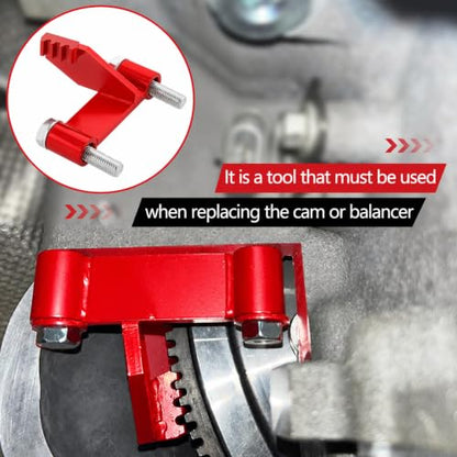 LS Flywheel Locking Tool Compatible with Engines Chevy LS1 LS2 LS3 LS6 LSX | for GM 1997 -2019 Rear-Wheel Drive V8 LS and LT Baised Engines,Cars and Trucks 4.8 5.3 5.7 6.0 6.2 7.0 Liter, Red - color: Red