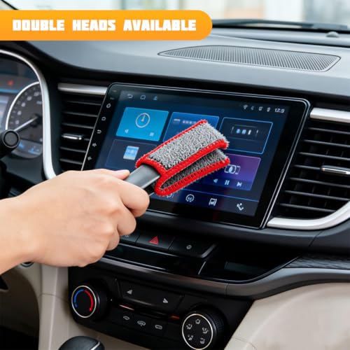 4PCS Car Detailing Brush Kit, Multi-Use Soft No Scratch Vehicle Interior Detail Duster Brush Set, Automotive Dusting Cleaning Kit for Exterior Interior, Universal for Vehicles - size: 4 PCS