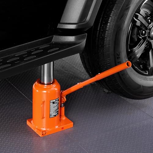 VEVOR Hydraulic Bottle Jack, 50 Ton/110231 lbs Welded Bottle Jack with 11''-17.32'' Lifting Range & 3-Section Long Handle, for Car, Pickup, Truck, RV, Auto Repair, Industrial Engineering - size: 50T
