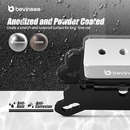 Bevinsee 3-4 Ton Jack Stand Adapter Compatible with BMW & MINI Compatible with Toyota Supra A90 Nissan GTR, Aluminum Car Lifting Jack Pad Repair Tool Frame Protector - color: Steel Silver