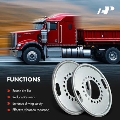 A-Premium 2Pcs Auto Wheel Balancer Compatible with Heavy Duty Trucks | for Heavy Duty Trucks/Bus/Motorhome Have 588 mm Wheel