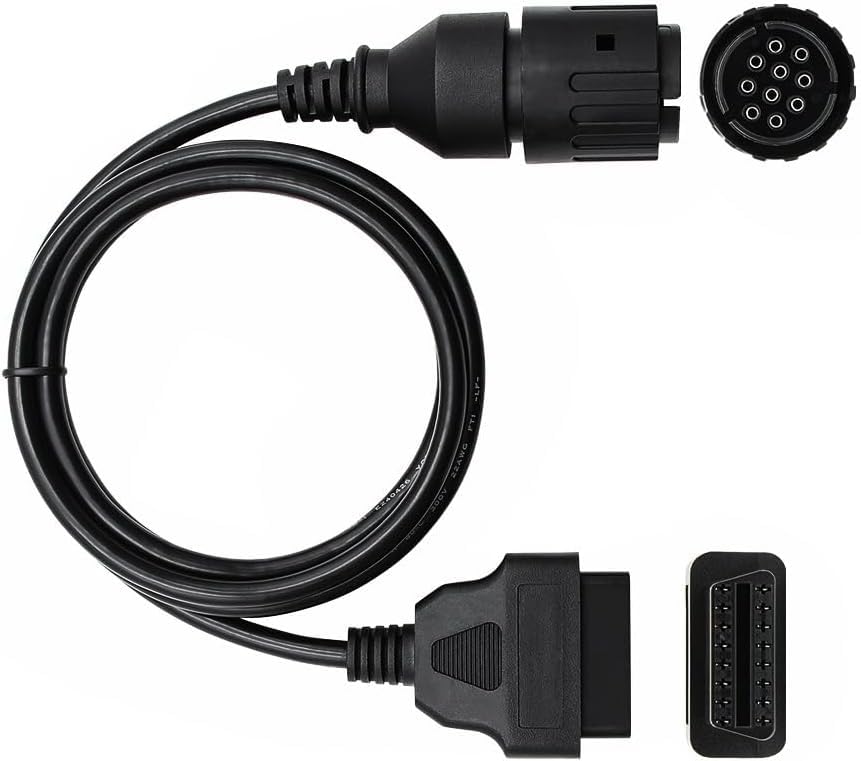 Motorcycle OBD Diagnostic Cable 10 Pin to 16 Pin Compatible with BMW ICOM or BMW ICOM A2 A3 - color: per BMW 10Pin