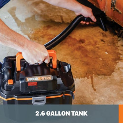 WORX Nitro WX031L 20V 2.1 Gal Cordless Wet/Dry Vacuum, Black - style: 20V Cordless Wet/Dry Vacuum