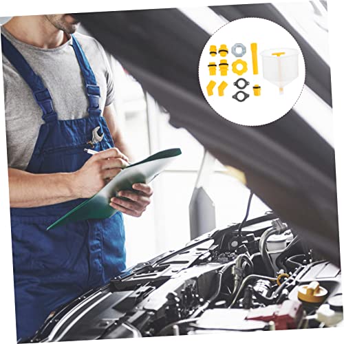 Spill Coolant Funnel Fill Kit Radiator Tool for Easy Refills Prevents Spills Trapped Air Construction for Automotive Cooling Systems