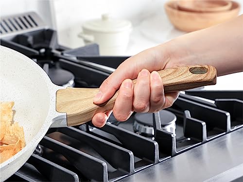 SENSARTE Nonstick Ceramic Saute Pan 12-Inch, 5QT Non-toxic Deep Frying Pan Skillet with Lid, Healthy No Teflon Cookware, Stay Cool Handle, Induction Compatible, PFAS Free - color: Ceramic White, size: 12-inch/5QT