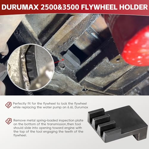 Sunluway 22100 Flywheel Locking Tool with 36mm 3/4" Drive Harmonic Balancer Socket for 6.6L Duramax Engine