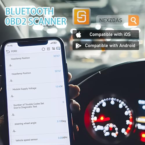 Z100 OBD2 Scanner Bluetooth 5.2 Full System Diagnostic Tool, 9+ Reset Functions, OBD2 Bidirectional Scan Tool Car Code Reader, Full OBD Mode, for iOS & Android