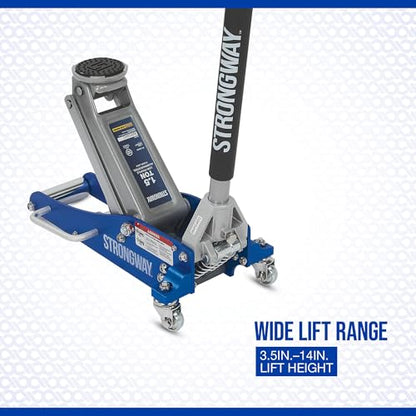 Strongway Aluminum/Steel Floor Jack, 1.5-Ton Capacity - style: 1.5 Ton