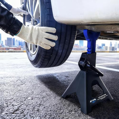 ANTPOWER Jack Stands 3 Ton (6,600 LBs) Heavy Duty Car Jacks Stand,11.2"-16.8" Adjustable Height for Lifting Automotive Small SUV, Pickup 1 Pair - style: basic