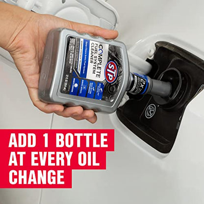 STP Direct Injection Fuel Injector Cleaner, Advanced Synthetic Technology Fuel Cleaner Dissolves Hardened Deposits that Accumulate on Injectors, 12 Oz, STP - style: Fuel System Cleaner