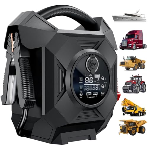 CAT797 Truck Jump Starter Heavy Duty, 30000A Peak, 12V/24V, -40°F Instant Start,Battery Booster for Forklift, Tractor, Semi Truck, Yacht, Gasoline and Diesel Engines Up to 50L, Class 8 - color: black