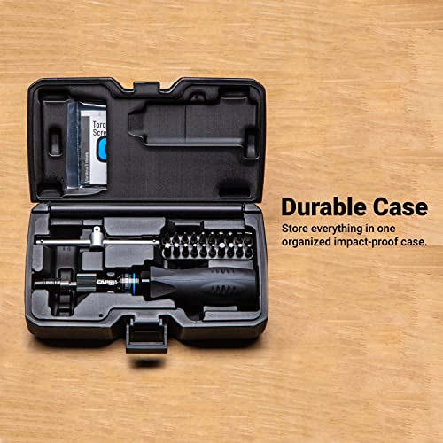 Capri Tools CP21075 Certified Limiting Torque Screwdriver Set, Small, Black, 10-50 in-lbs / Manual - size: 10-50 in-lbs / Manual