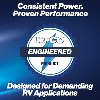 WFCO Genuine WF-9855-AD-CB RV Converter/Charger Deckmount 55Amp DC Output with Patented Auto Detect™ Technology Lead Acid Lithium Multi-Stage Charging